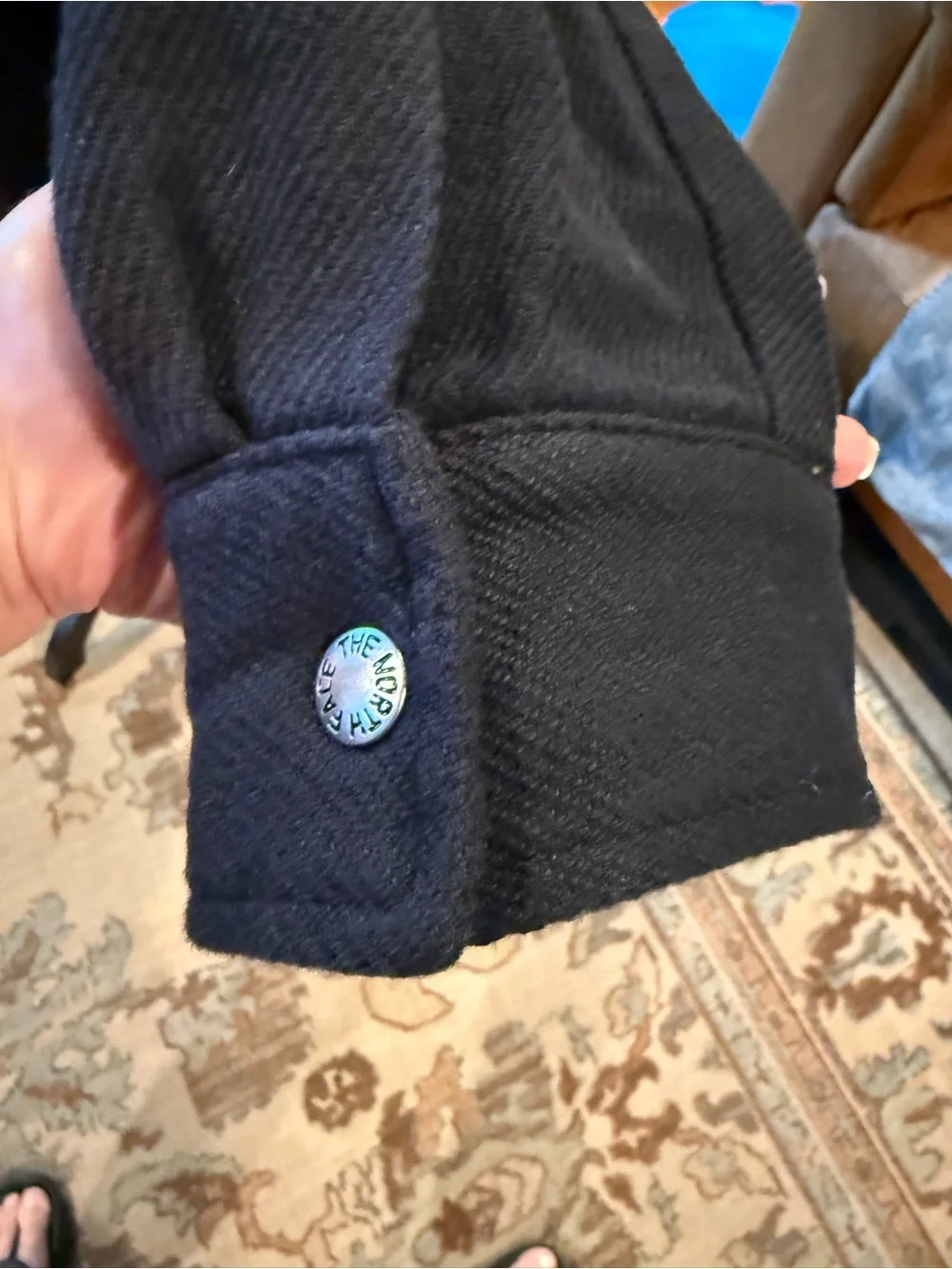 Black Button-Front Coat